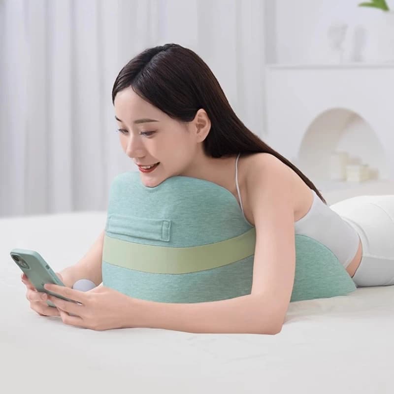 Cuscini per il viso Cuscino sdraiato Cuscino per lettura propensa Cuscino comodo Cuscino ergonomico per supporto a cuneo per letto con supporto per il collo