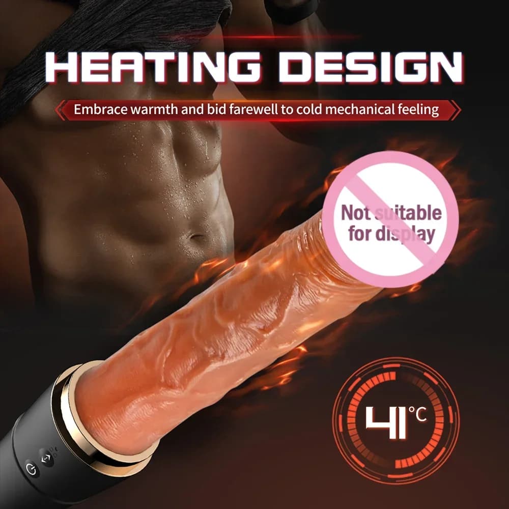 Mazza da baseball vibratore retrattile leccare realistico dildo riscaldato spinta pistola masturbatore sexmachine giocattolo adulto del sesso Joinjjtoy