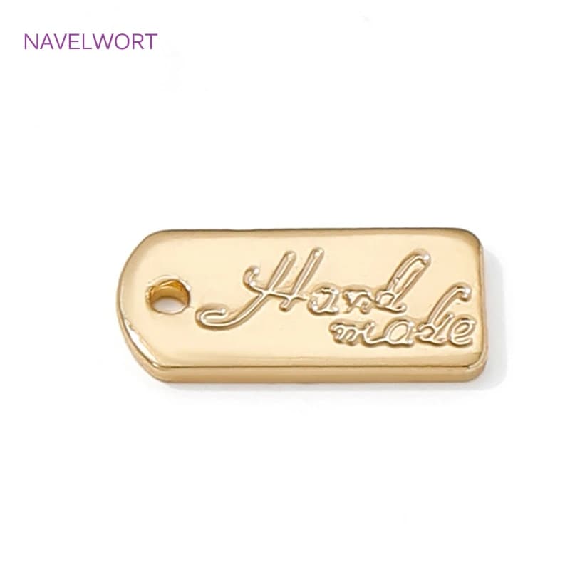 Ciondoli per etichette con catena di estensione piccola color oro KC per la creazione di gioielli, ciondoli per gioielli, accessori per la creazione di collane e braccialetti fai-da-te
