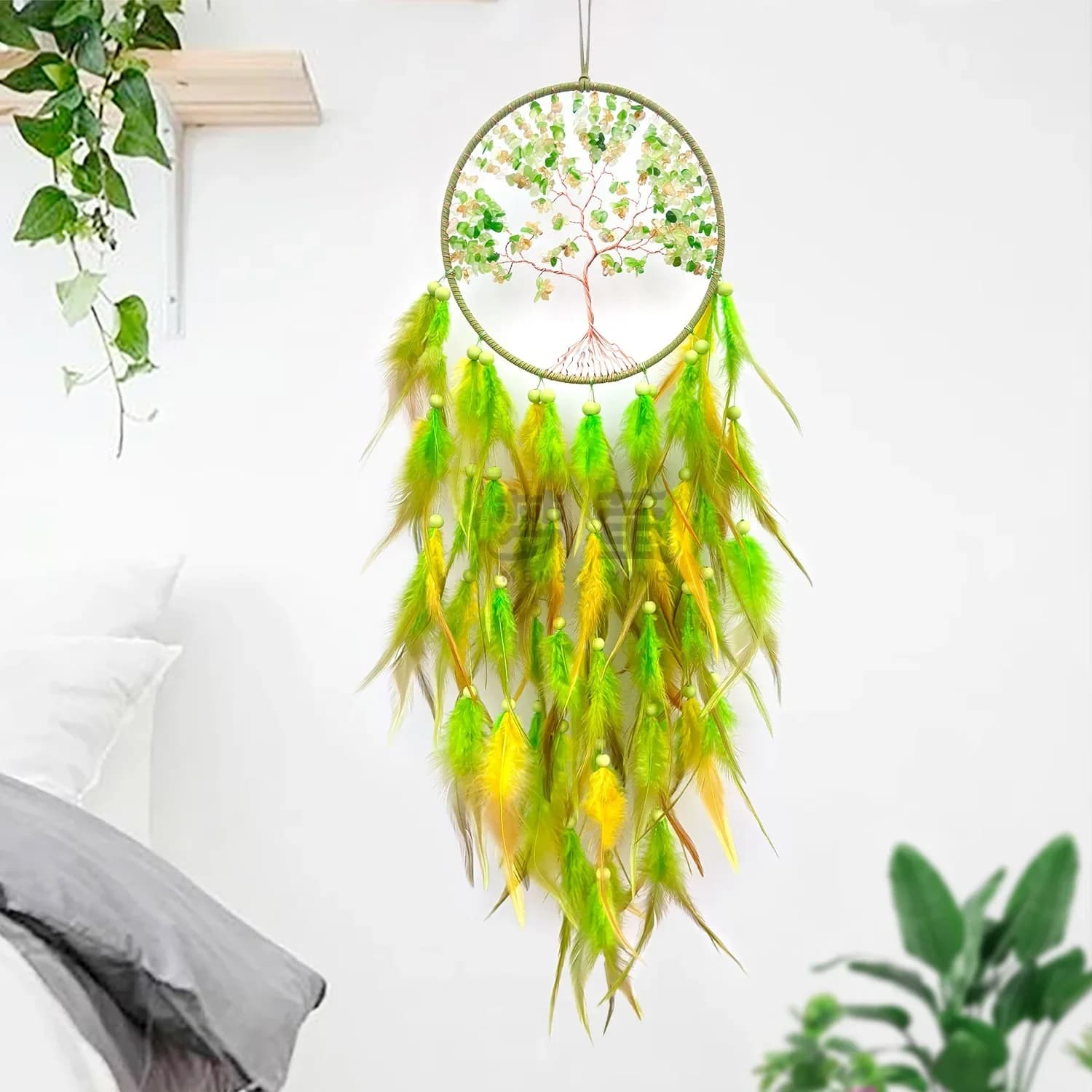 Dream Catcher Hand-woven Wind Chimes Retro Pendant Creative Living Room Bedroom Hanging Ornaments Home Decor