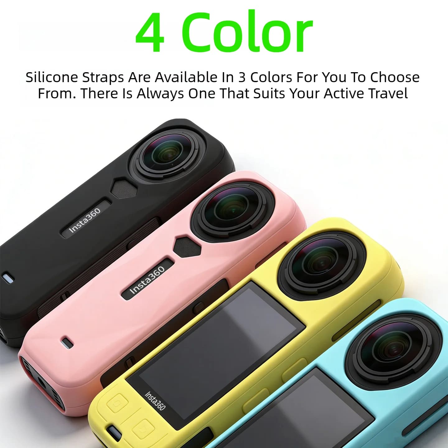 Custodia Protettiva in Silicone Anti-caduta per Insta360 X5, Cover Morbida Antiurto per Fotocamera Panoramica Insta360 X5