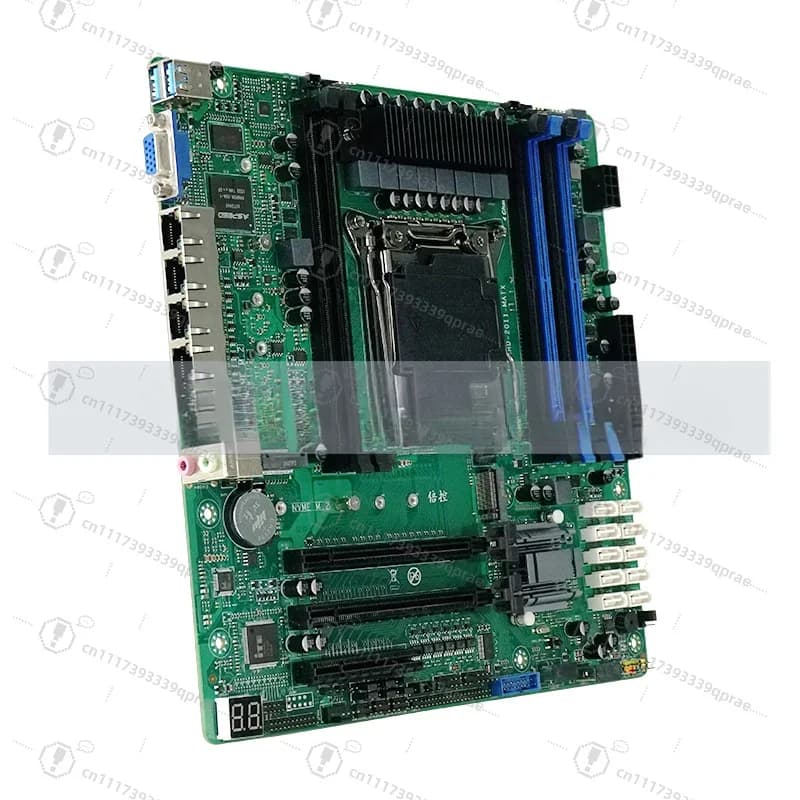 4‑2.5G LAN 10‑SATA C612 X99 MATX Motherboard LGA2011‑3 For Xeon E5 V3 V4 NAS Soft Router IPC Storage Server