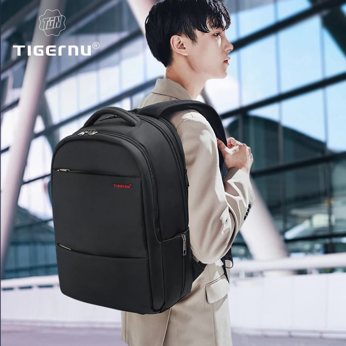 Zaino da uomo Tigernu 15 17 Zaino per laptop da 19 pollici per uomo per donna Zaino da lavoro Zaino da viaggio Borse Zaino