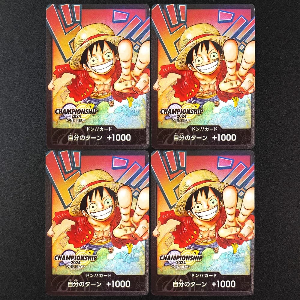OPCG One Piece Fatto in Casa: Luffy Giapponese DON!! Collezione di Carte del Campionato Mondiale 2024, Gioco Promozionale con Carte da Collezione
