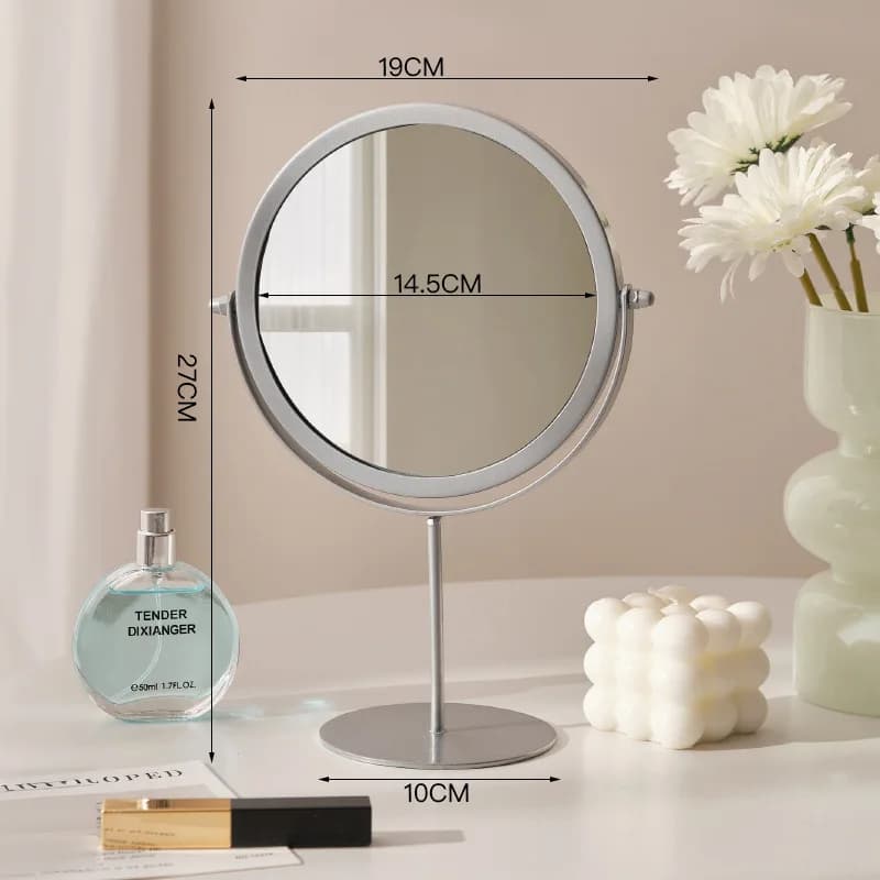 Vanity Mirror Dormitory Internet Celebrity Beauty Shower Mirror Bathroom Makeup Mirror Home Bedroom Desktop Countertop