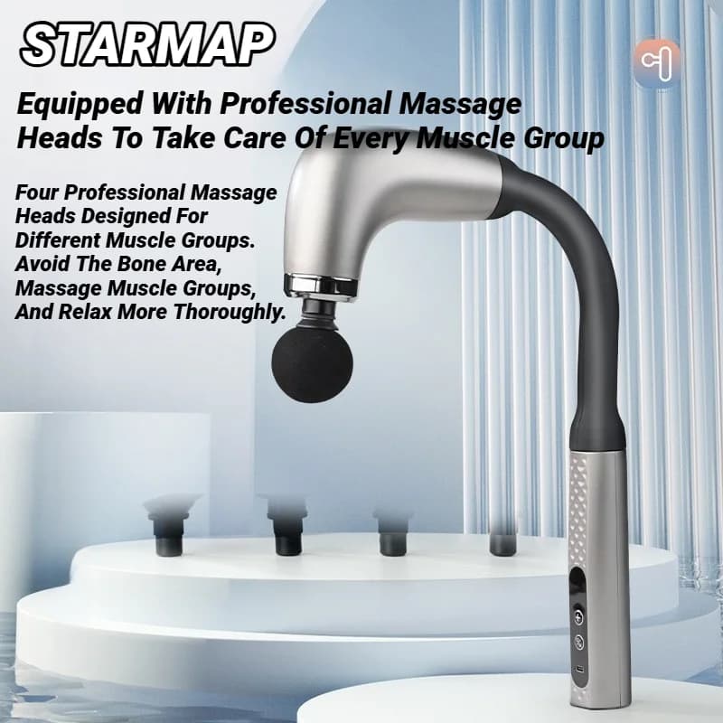 2025 New Intelligent Band Gun Electric Massage Hammer Massage Gun Electric Band Gun Portable Hammer for Home Artefact for Back Christmas Gift