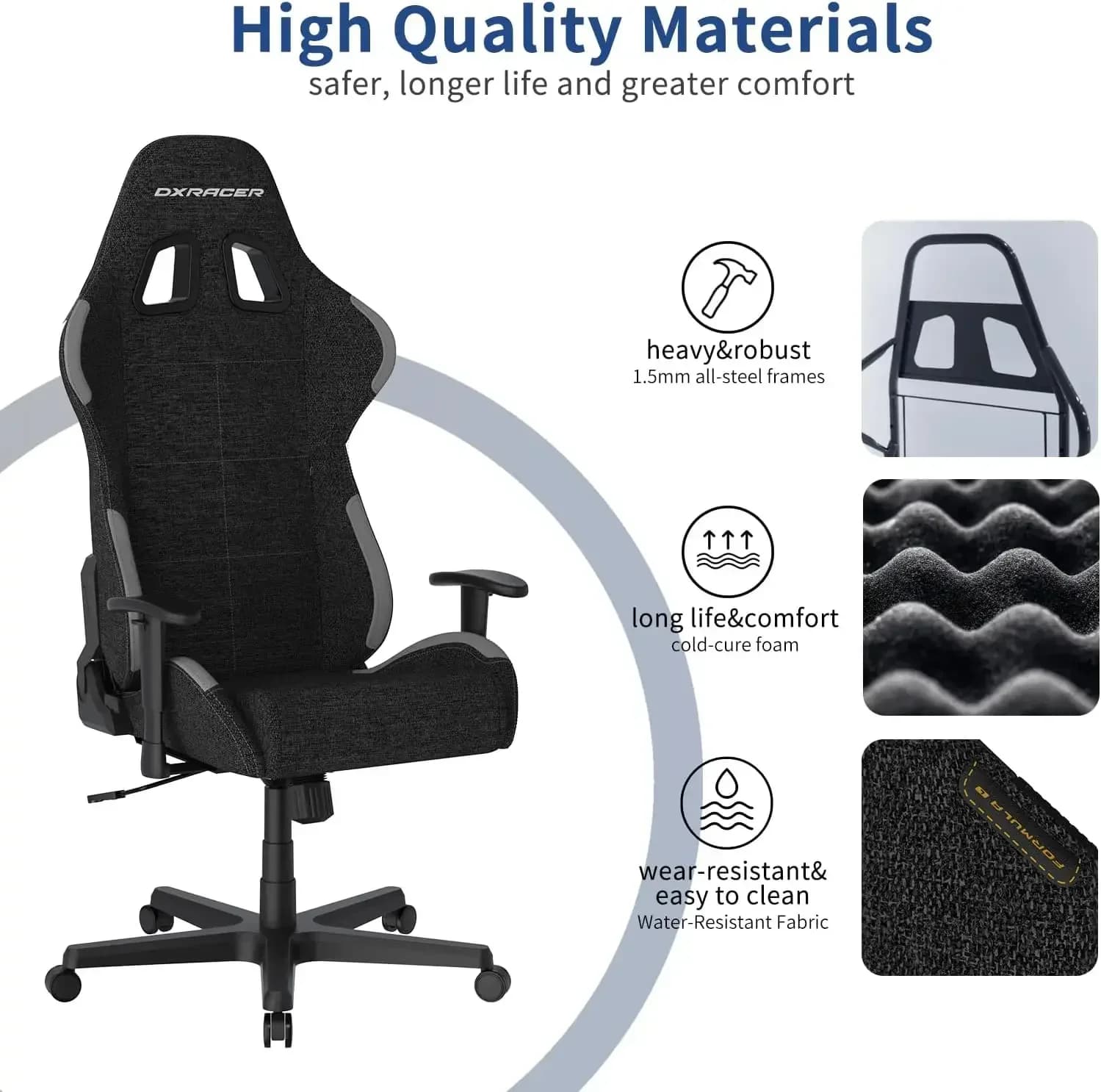 Offerta imperdibile, offerta a tempo limitato! Sedia da Gaming Formula - Sedia Ergonomica per Computer e Videogiochi, Poggiatesta in Memory Foam, Supporto Lombare