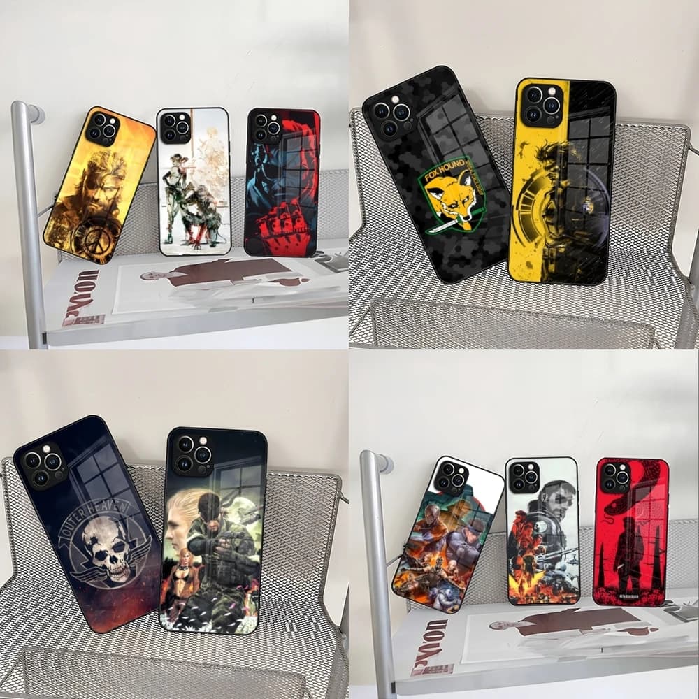 Metal Gear Solid Phone Case for Iphone 17 16 15 14 12 11 13 Pro Max Mini X Xr Xs Se 8 Puls glass