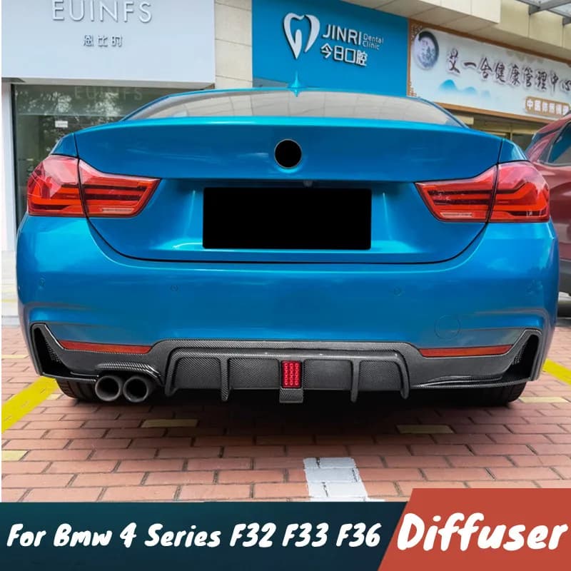 For 2014-2020 Bmw 4 Series F32 F33 F36 M Sport Car Rear Bumper Diffuser Splitter Chin Spoiler Exterior Accessories Tuning Parts