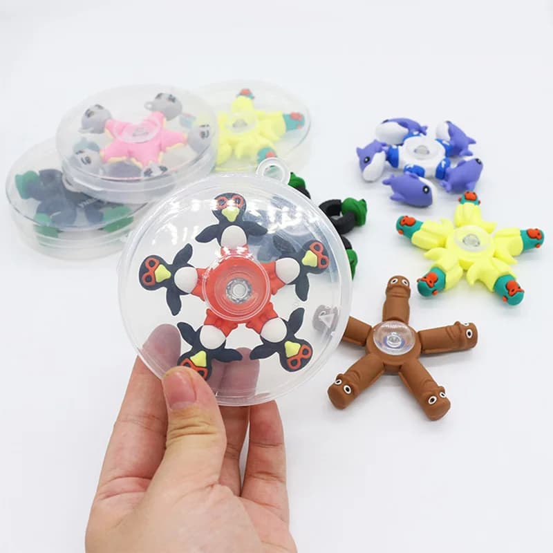 Fidget Spinner Stile Italiano Brainrot Tralalero Tralala Tung Tung Sahur Ballerina Cappuccina Antistress per Adulti