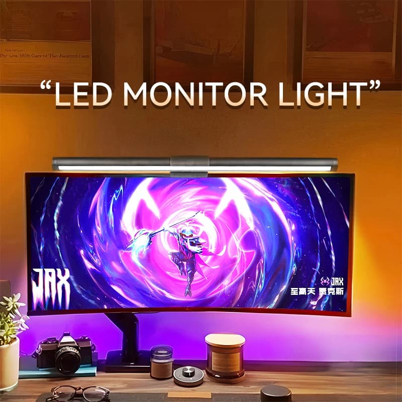 Monitor Bar LED Desk Lamp Computer Game for PC Dimmable Light USB Reading Lamp Monitor Backlit Screen Office Lamp with RGB Light