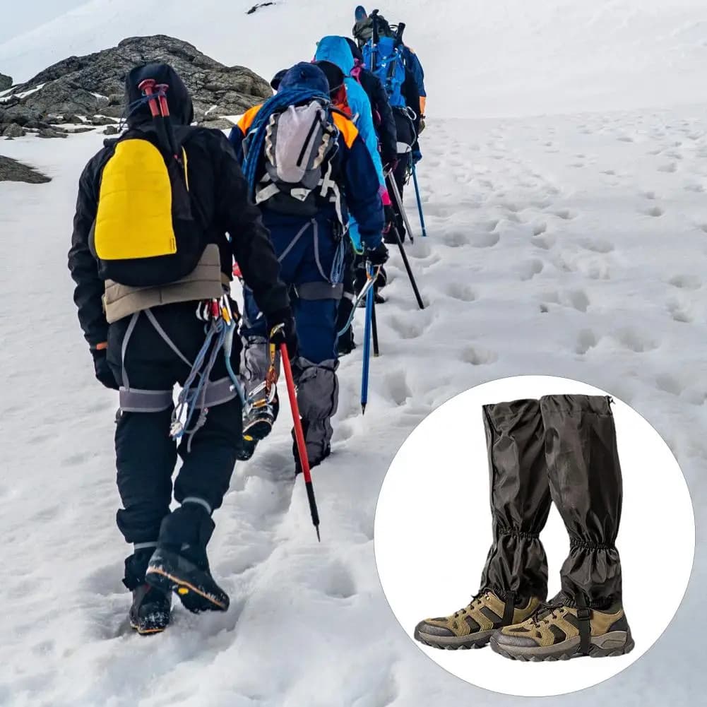 Outdoor Waterproof Leg Warmers Gaiters Travel Long Tube Mountain Leggings Cover Climbing Hiking Ski Hunting Boot Legs Protection