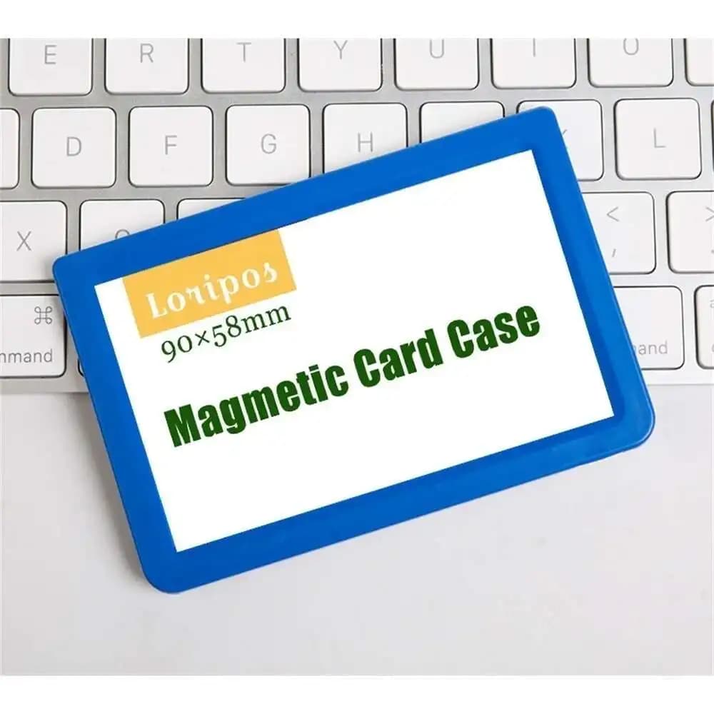 20 pz 90*58mm Carta Magnetica Display Rack Etichetta Segno di Carta Titolare Caso Frigo Magnete Telaio Scaffale In Metallo Prezzo Talker Segnaletica rack