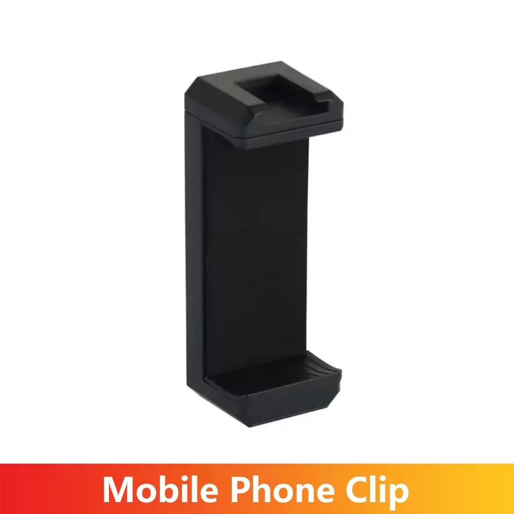 Support for tripod with cell phone clip with cold skate and screw hole 1/4" for iPhone Samsung Huawei Xiaomi Realme Smartphone Accessories