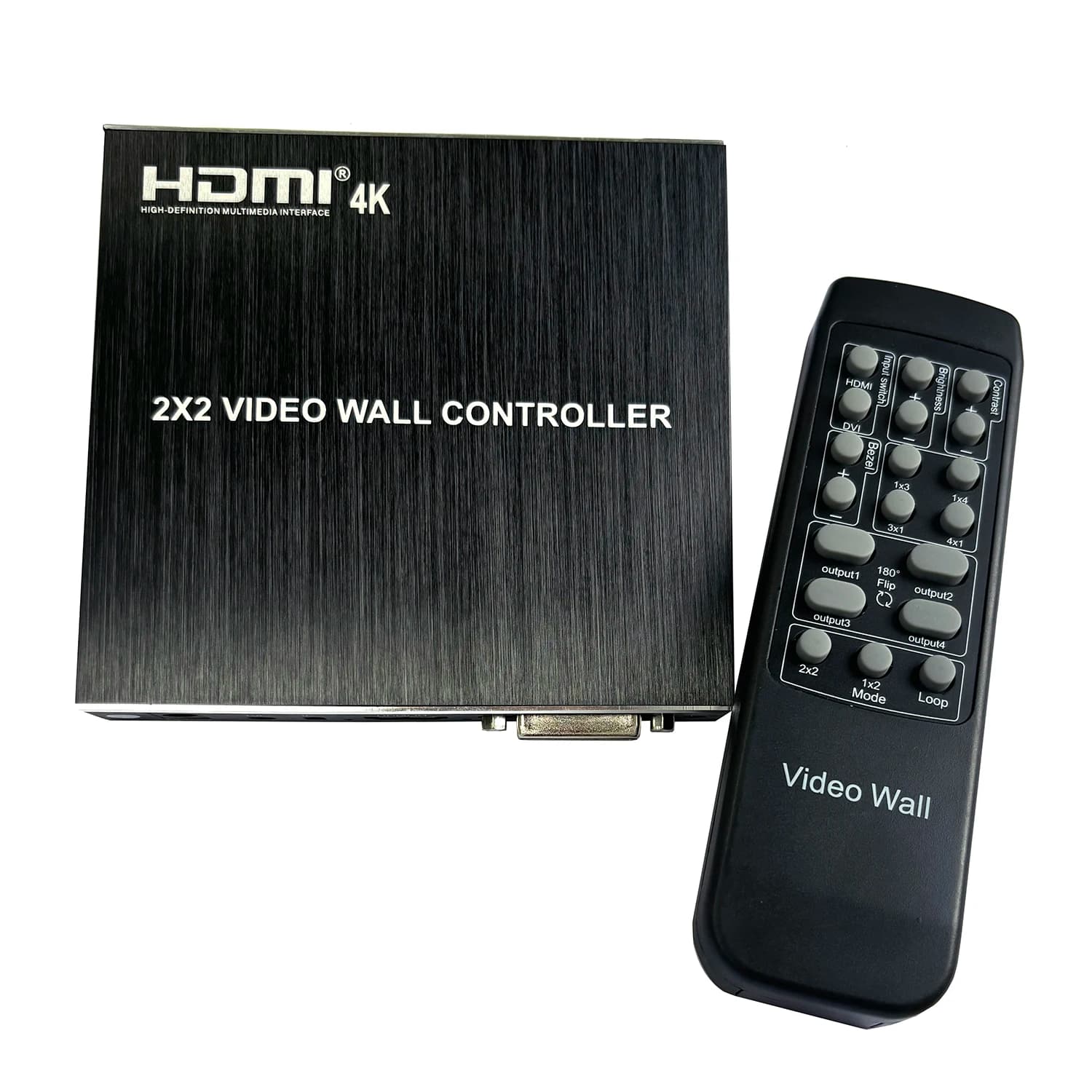 Controller per parete video 4k 2x2 1x2 1x3 1x4 2x1 3x1 4x1 DVI HDMI Video Wall Splicer 2 3 4 TV Scatola di giunzione Processore multi schermo