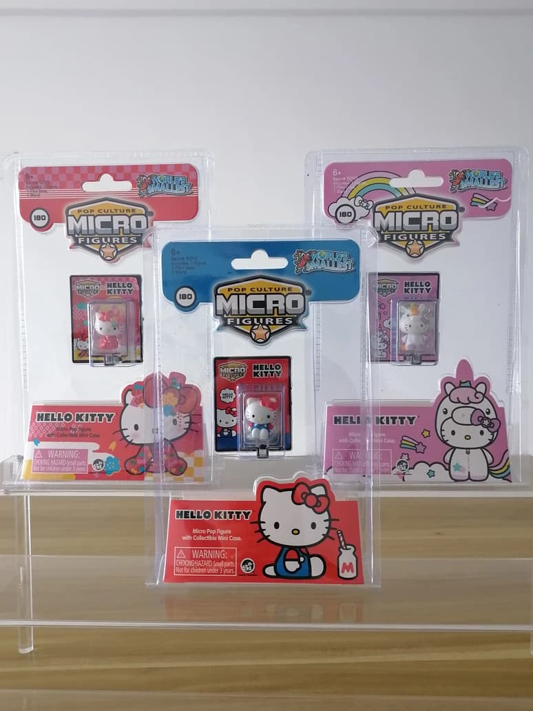 Sanrio Hello Kitty Micro Pop Figure con mini custodia da collezione Bambole Collezione di giocattoli carini Regali di compleanno per ragazzi e ragazze