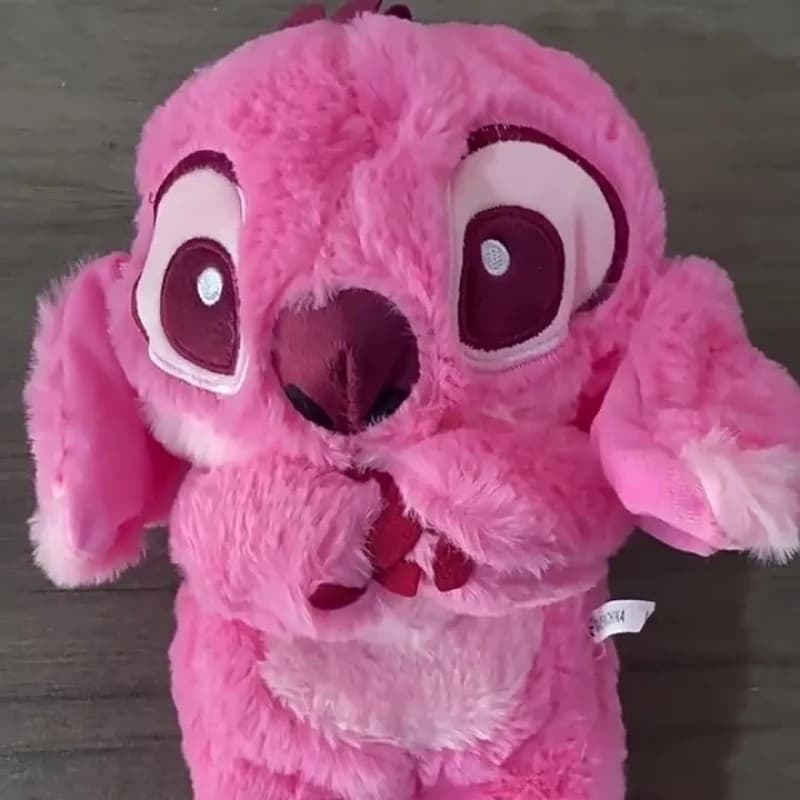 Musical Toy With Air Bag And Light Hot Pink Angel Baby Sleeping Companion Sound Soothing Doll Breathing Toys Gifts Kawaii Toys