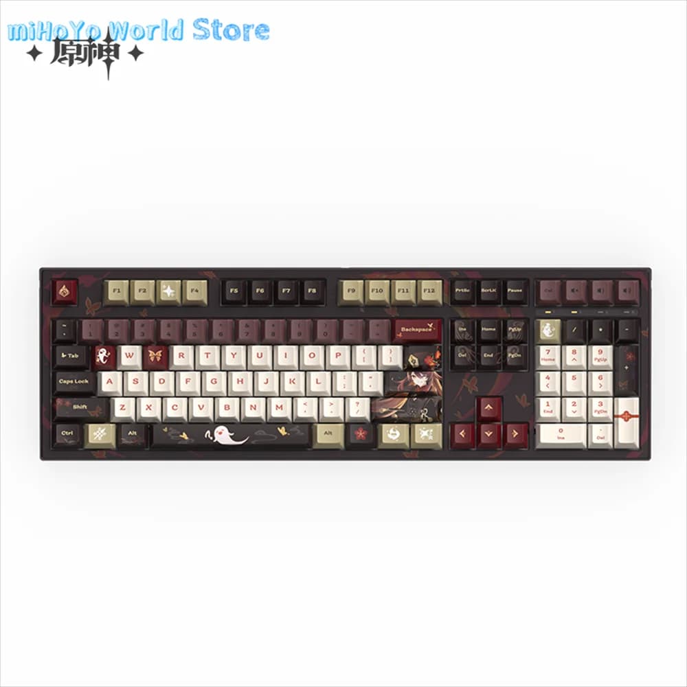 Hu Tao Keyboard Anime Official Genuine Game Genshin Impact Hutao Doujin peripherals mechanical keyboard lover birthday gifts DIY