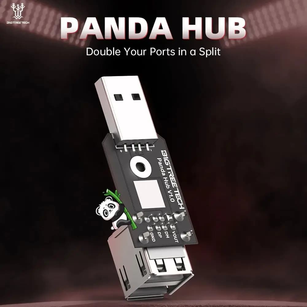 BIGTREETECH Double Hub Panda USB Expansion DC 5V USB Door Protection Original for Panda Touch Bambulab P1S P1P P2S 3D Printer FAI DA TE