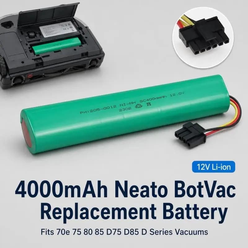 12V 4000mAh Li-ion Replacement Battery For Neato BotVac 70e 75 80 85 D75 D85 Botvac D Series Vacuum Cleaner
