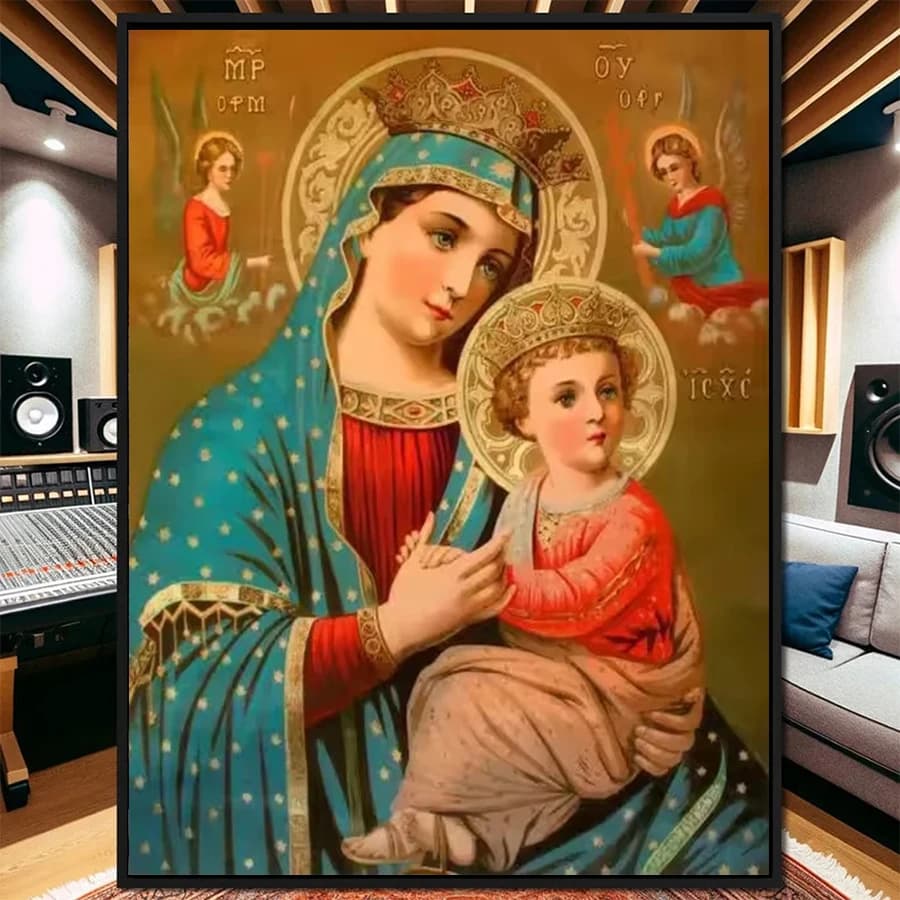 Kit di pittura diamante Nuovo religioso Madonna e figlio Punto croce Diamante Mosaico Immagine Ricamo Decorazione per adulti Regalo