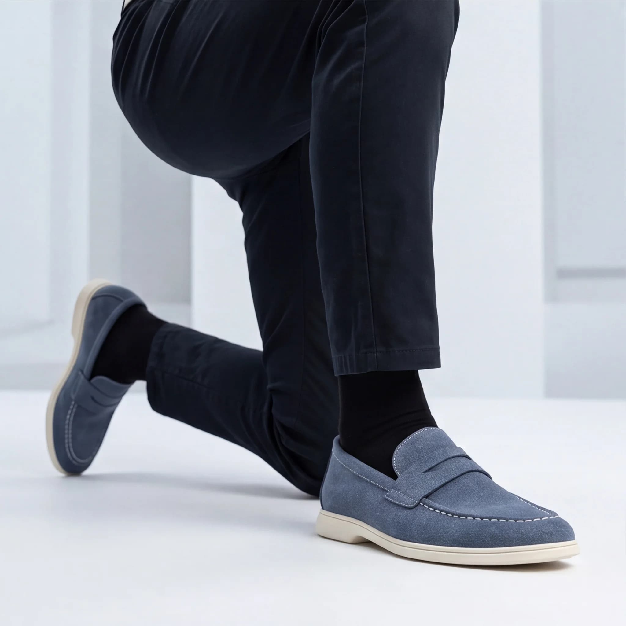 Men's Loafers And Slip Ons Slip On Shoes For Man Casual Wear Men's Shoes Moc Toe Flat Light Sole With Low Heel