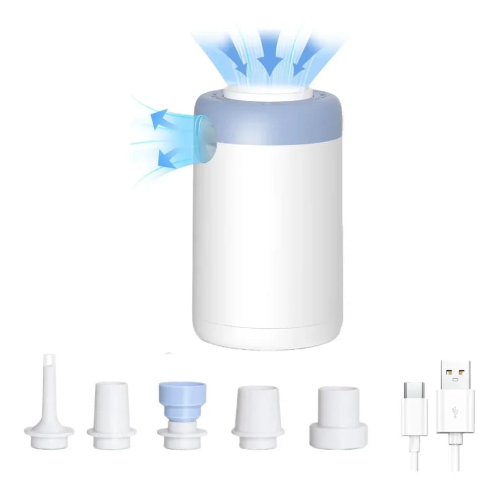 Pompa di gonfiaggio elettrica ricaricabile Gonfiatore da campeggio esterno wireless per materasso ad aria Pompa di gonfiaggio portatile per piscina