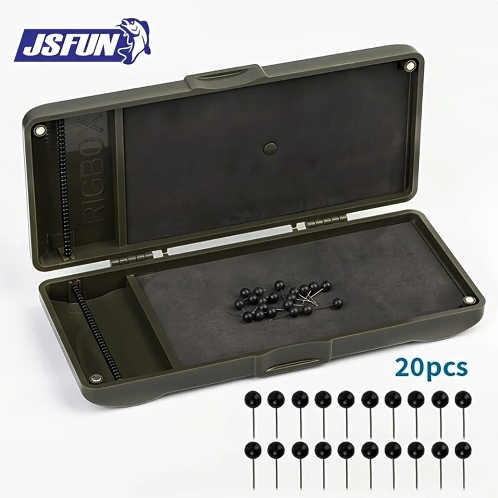 JSFUN Carp Fishing Equipment Carp Fishing Plant Equipment Ronnie Zig Coating Equipment Box Accessories Swivel Case Rig Wallet