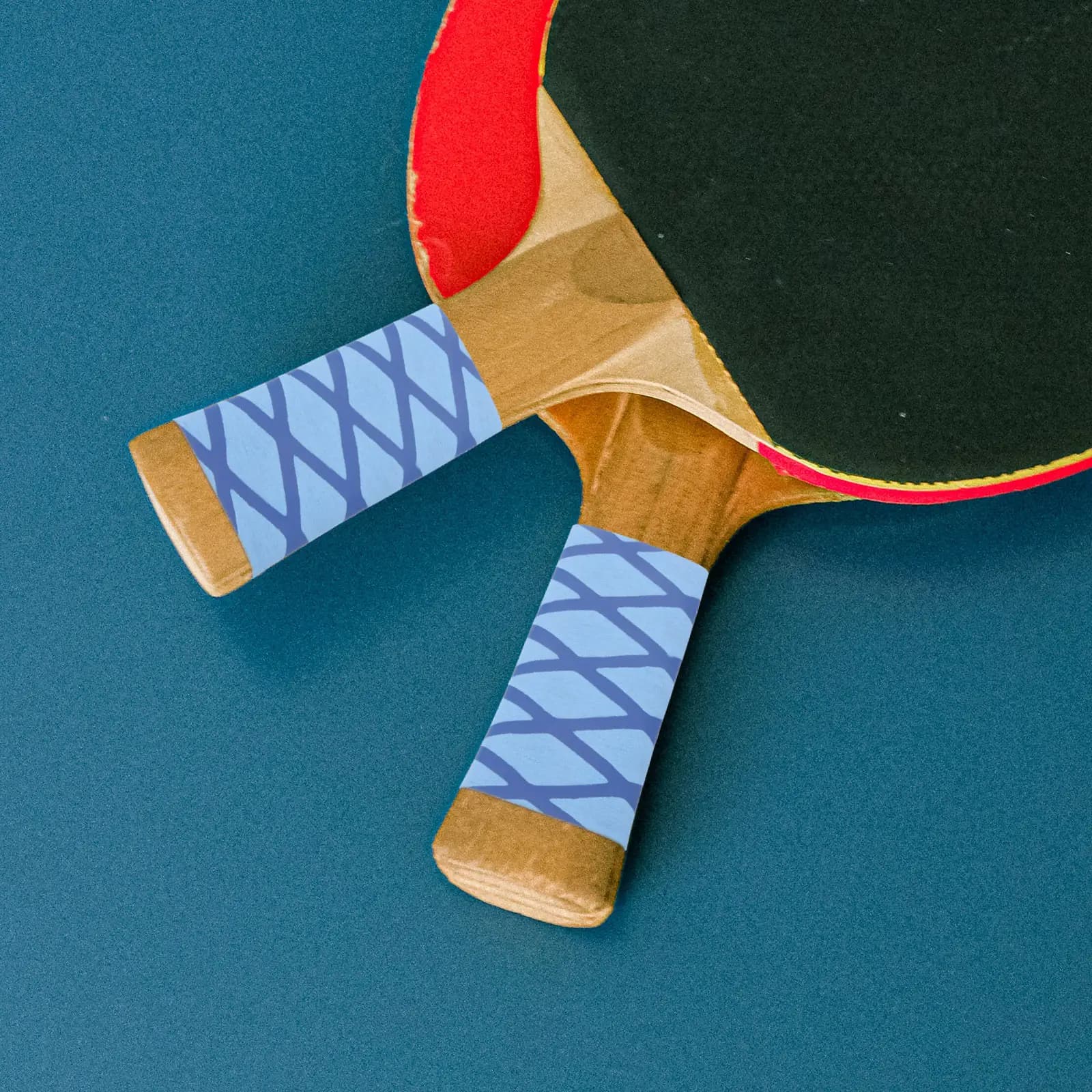 Copertura per Impugnatura Racchetta da Ping Pong in Plastica, Antiscivolo, Elastica, Assorbi-Sudore per un Controllo Migliorato durante l'Allenamento