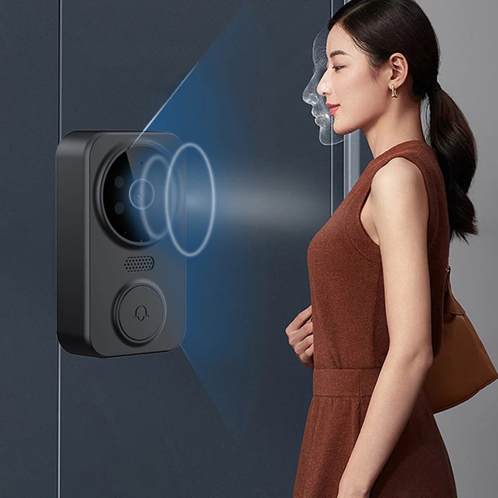 Videocitofono Telecamere per porte Visione notturna IR Spioncino digitale WiFi 2.4G Rilevamento automatico Schermo IPS da 4,3 pollici Citofono bidirezionale