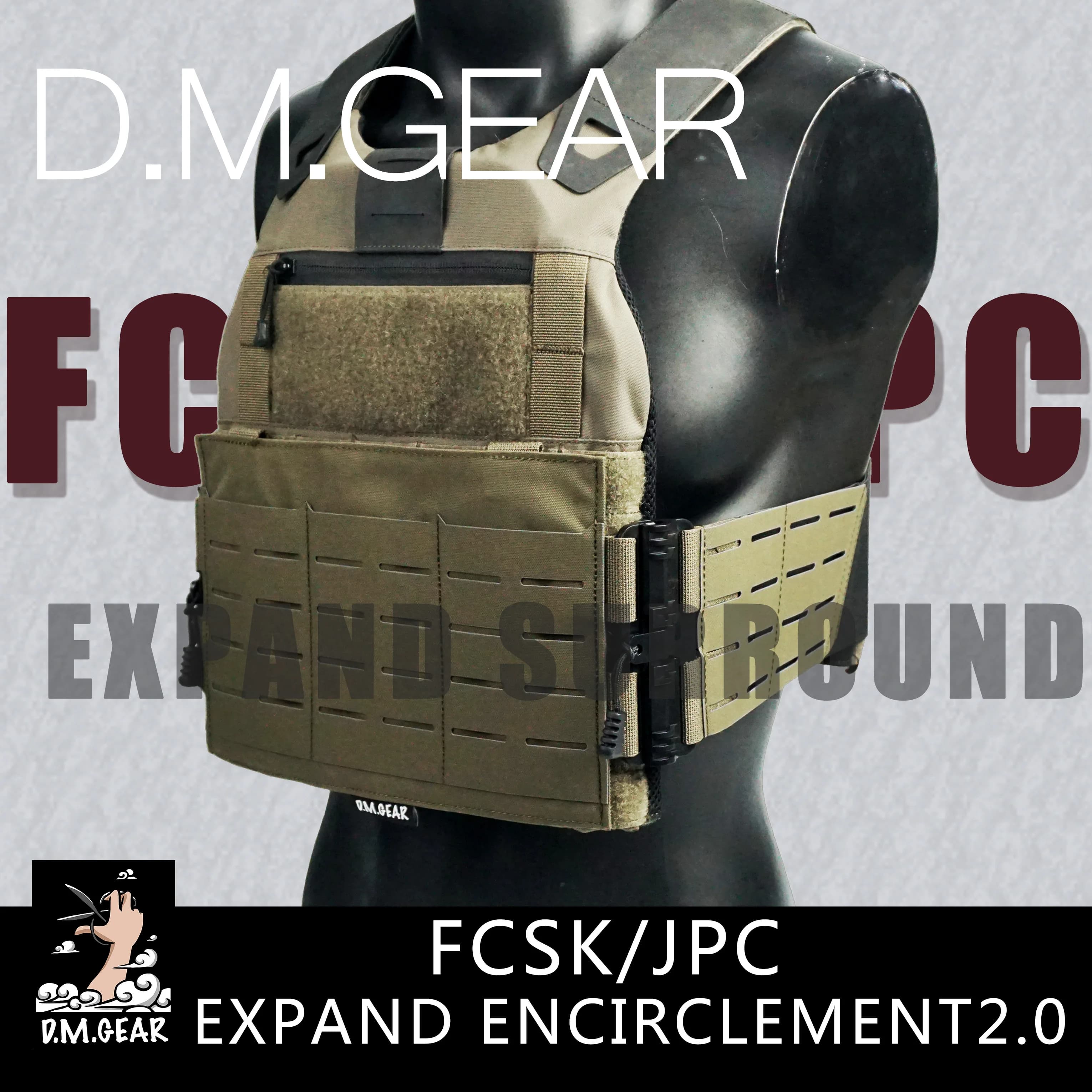 DMGear Ferro FCSK 2.0 JPC Vest Camouflage Quick Release Surround accessori personalizzazione del colore