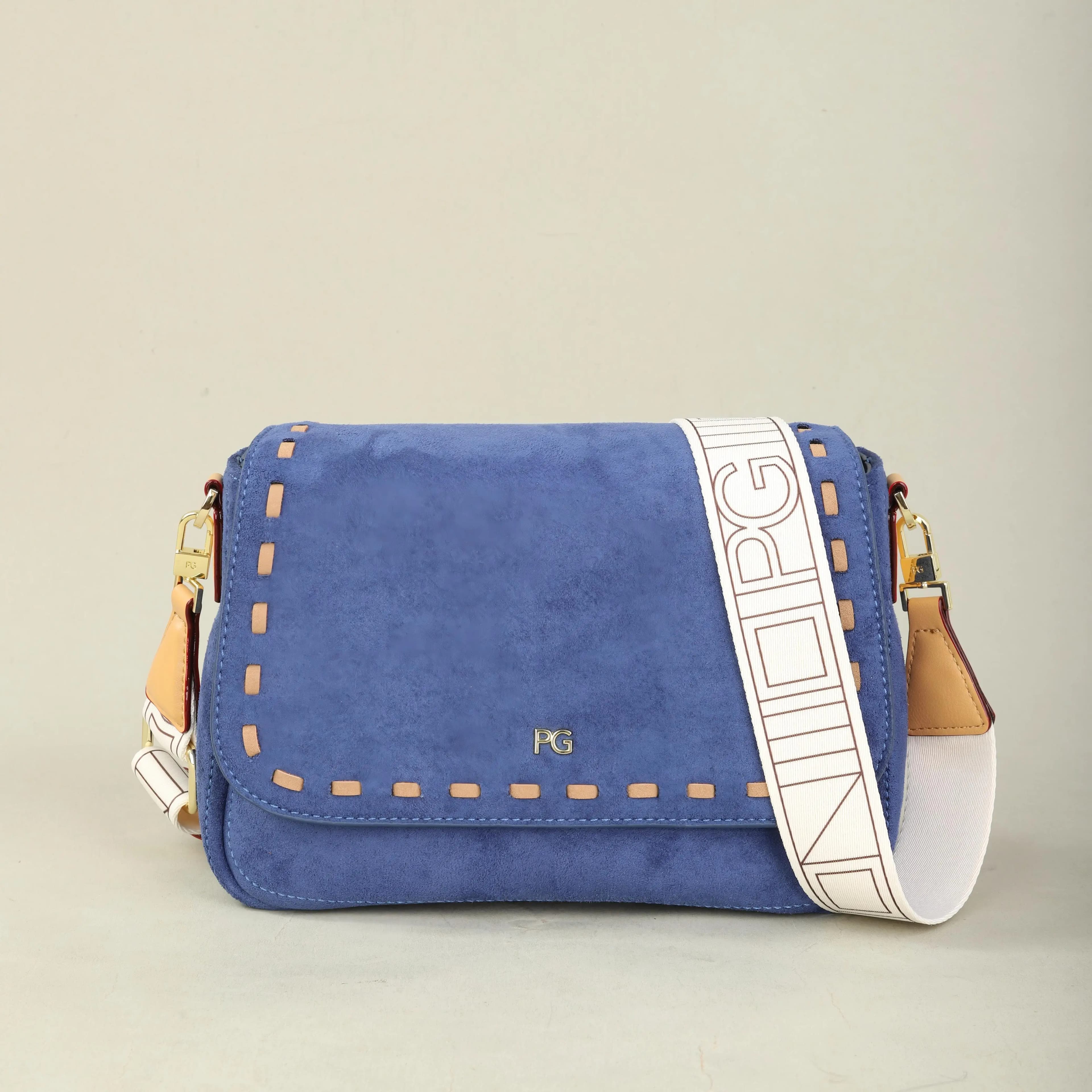 PG PATSY GARIS Classic Retro Women's New Shoulder Bag Leather Material Multi functional Old School Design classic Crossbody Bag