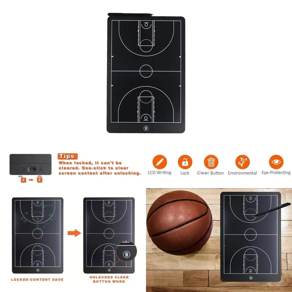 Tavoletta grafica portatile Q39E con penna sensibile alla pressione Tabellone da basket leggero per diagrammi gioco in