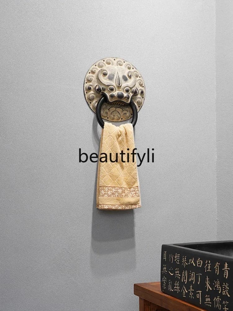 SS Nuova decorazione da parete creativa classica cinese personalizzata forniture per il bagno portasciugamani appeso a parete