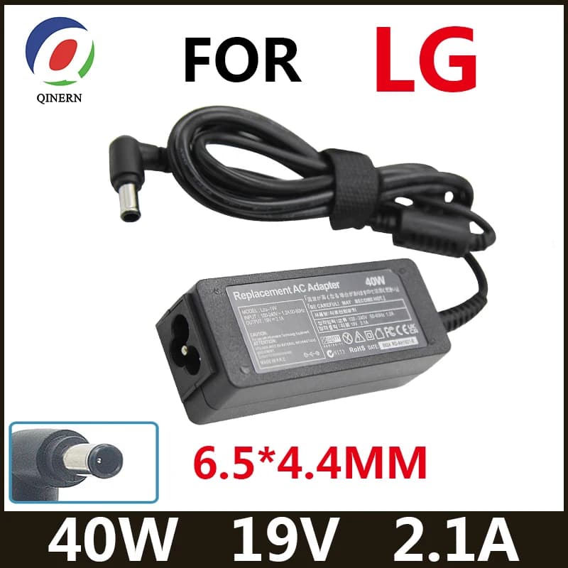 Adattatore 19V 2.1A 6.5*4.4MM PER LG 24 pollici LED Monitor LCD AP16B-A LCAP26B-E ADS-45FSN-19 19040GPCU Cavo di Alimentazione del Caricatore