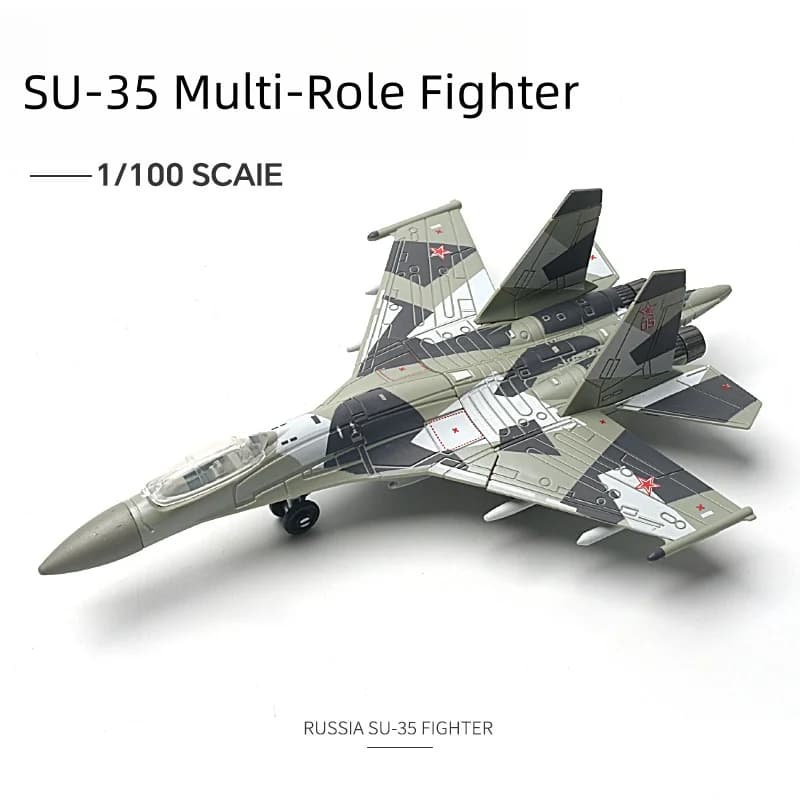 1:100 Russo SU-35 Multi-Role Modello di Caccia Creativo Militare Serie Building Blocks Decor Giocattoli Assemblati Per I Ragazzi Regali di Natale
