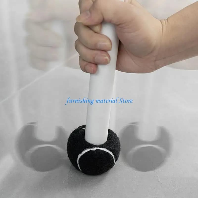 Y5GD 4 pezzi Protezioni per gambe per sedie con palline da tennis Feltro Coperture morbide per pavimenti in legno duro