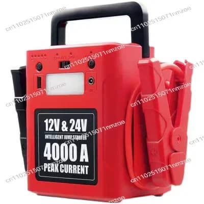 Avviatore di Emergenza per Auto 12V 24V ad Alta Capacità, Booster per Batteria di Camion, Power Bank Portatile