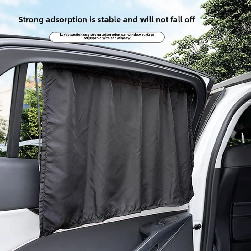 Tende estive per auto per protezione solare e isolamento termico, tende parasole per auto a ventosa, tende laterali per privacy nere