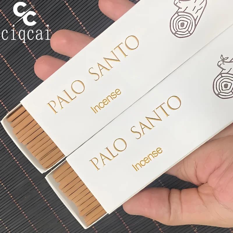 Palo Santo Premium Incenso cinese profumato forte, 12 cm / 4. Bastoncini di incenso naturale da 72 pollici, realizzati completamente a mano dalla polvere di incenso di legno sacro, con una fragranza forte e duratura, rinfrescante e rigorente, purificante dell'aria, adatto per casa, ufficio, hotel, club, ecc.