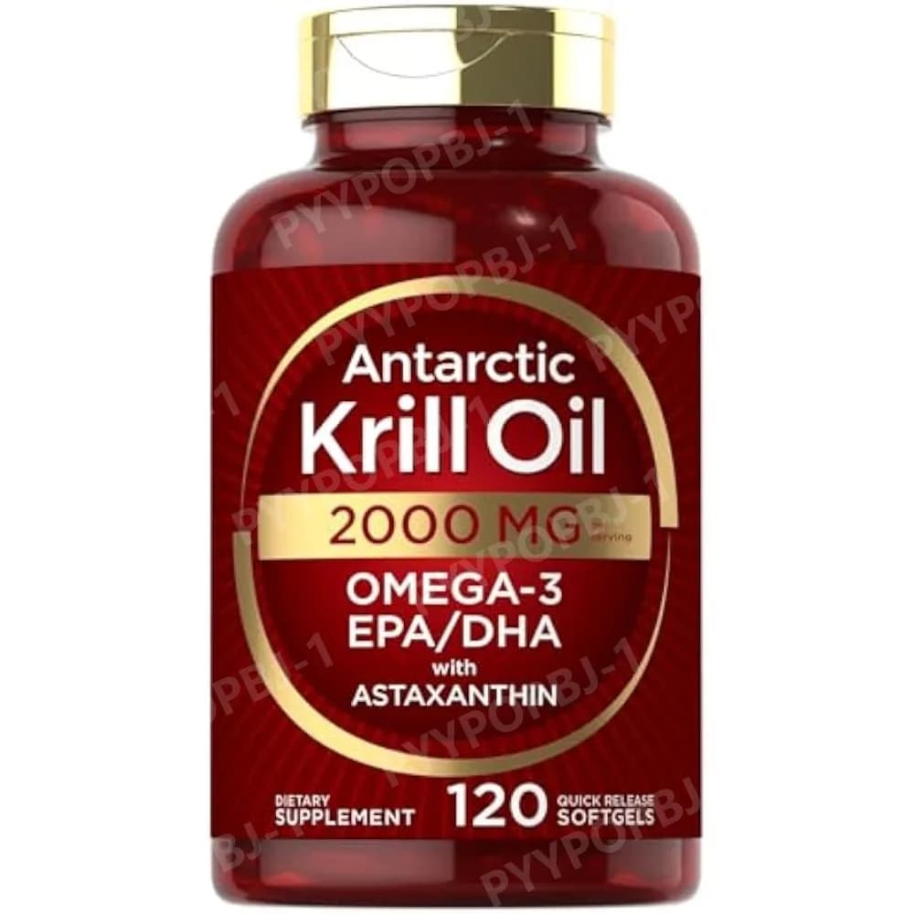 Krill Antartico 2000 Mg 120 Capsules Molli Omega-3 EPA, DHA, with Astaxantina Integrator from Krill Rosso | Maximum Resistance