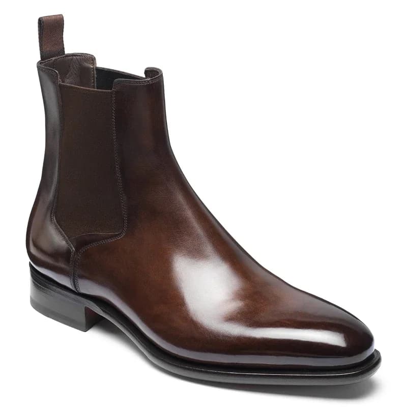 Nuovi stivali Chelsea scarpe da uomo PU marrone moda Versatile Business Casual stile britannico Street Party Wear stivaletti classici
