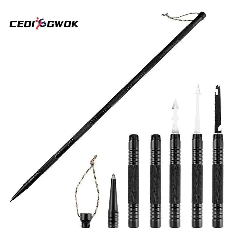 CEOI GWOK Outdoor Camping Equipment Trekking Poles Adjustable Anti Shock Hiking Sticks for Backpacking Walking Stick