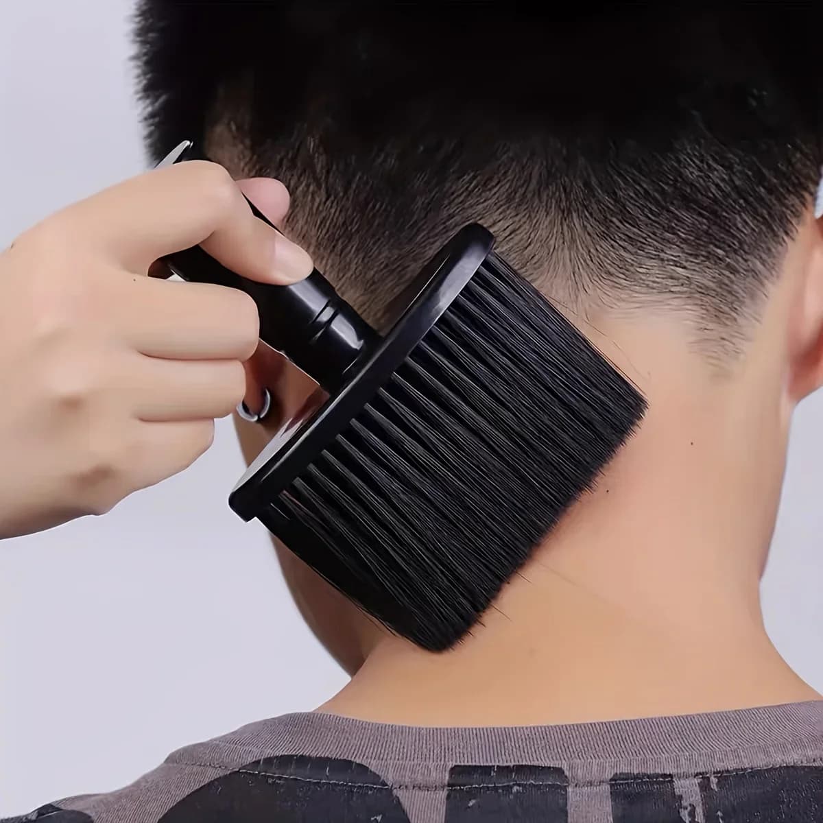 Spazzola in nylon morbido per la pulizia dei capelli, spolverino professionale per collo da barbiere, spazzola per pulizia multifunzionale, adatta per salone