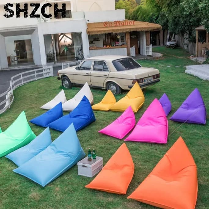 Lazy Sofa Outdoor Single Recliner Camping Lunch Break Bean Bags Internet Celebrity Bar Outdoor Picnic Sleeping Couch