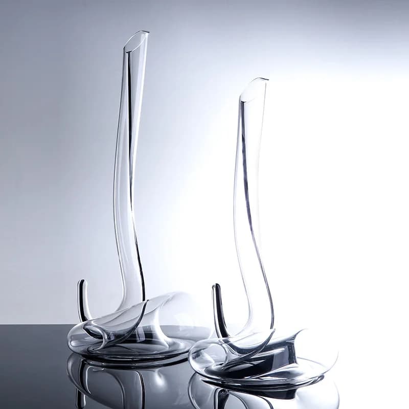 Decanter per vino in vetro cristallo austriaco fatto a mano, grande aeratore rapido per bar di casa
