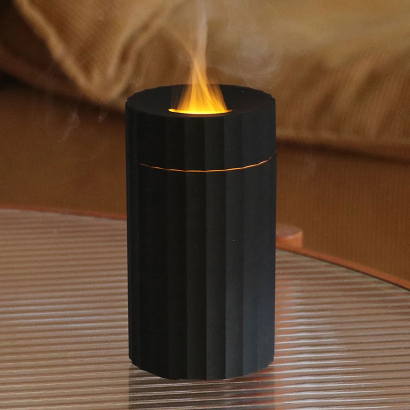 Flame Air Diffuser Humidifier 7 Colors Essential Oil Diffuser Cool Mist Humidifier for Room Office