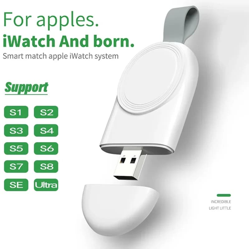 Caricabatterie Wireless magnetico veloce per Apple Watch IWatch 8 7 6 5 4 3 SE caricabatterie adattatore Dock Ultra 2 stazione di ricarica USB portatile