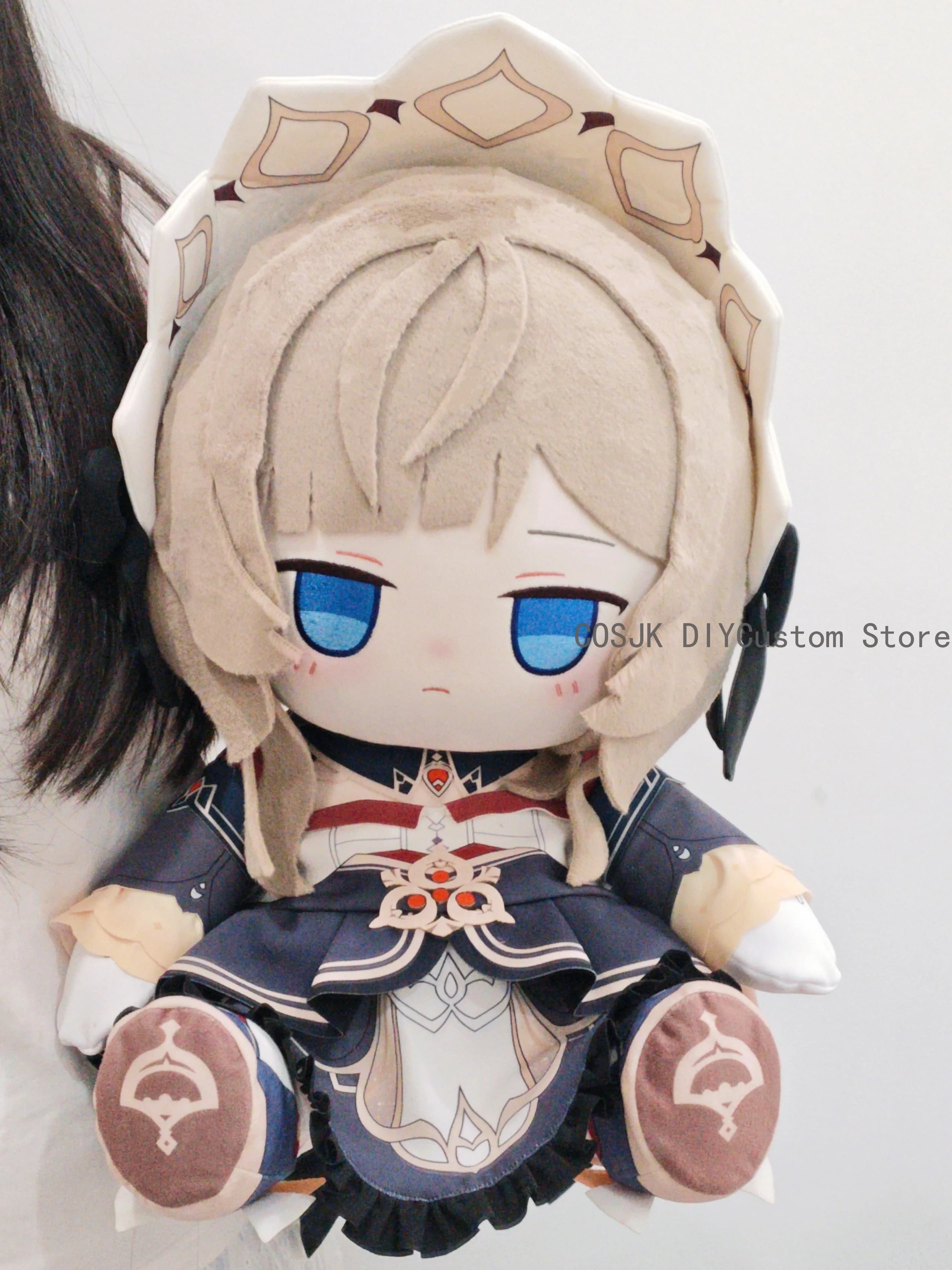 Peluche Anime Genshin Impact Fatui Sandrone Marionette 40CM, Cuscino Decorativo in Cotone con Personaggio Seduto, Regalo