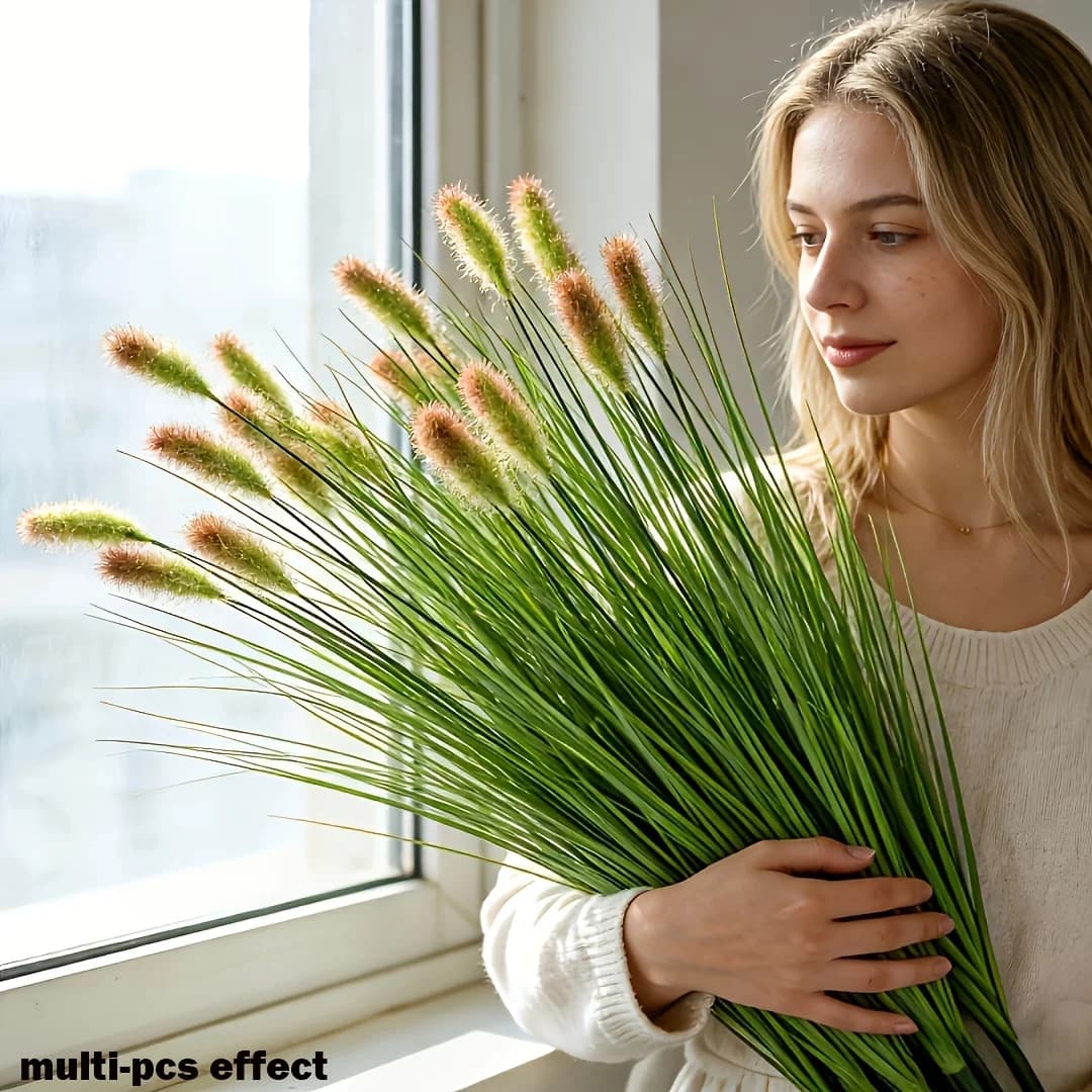 Set of 8 Artificial Plants: Coda Cane Grass, Fin joints, Simulate joints, Cipolline Grass and Green Plants for Home Decorations 2026